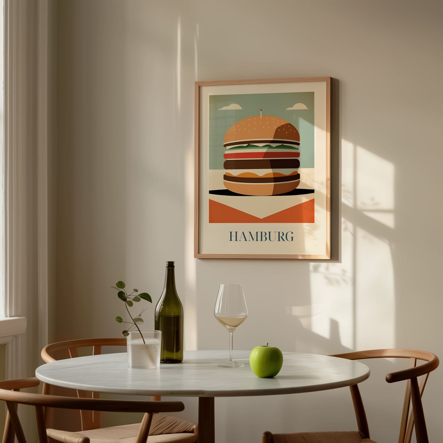 Poster - Hamburger from Hamburg, Germany