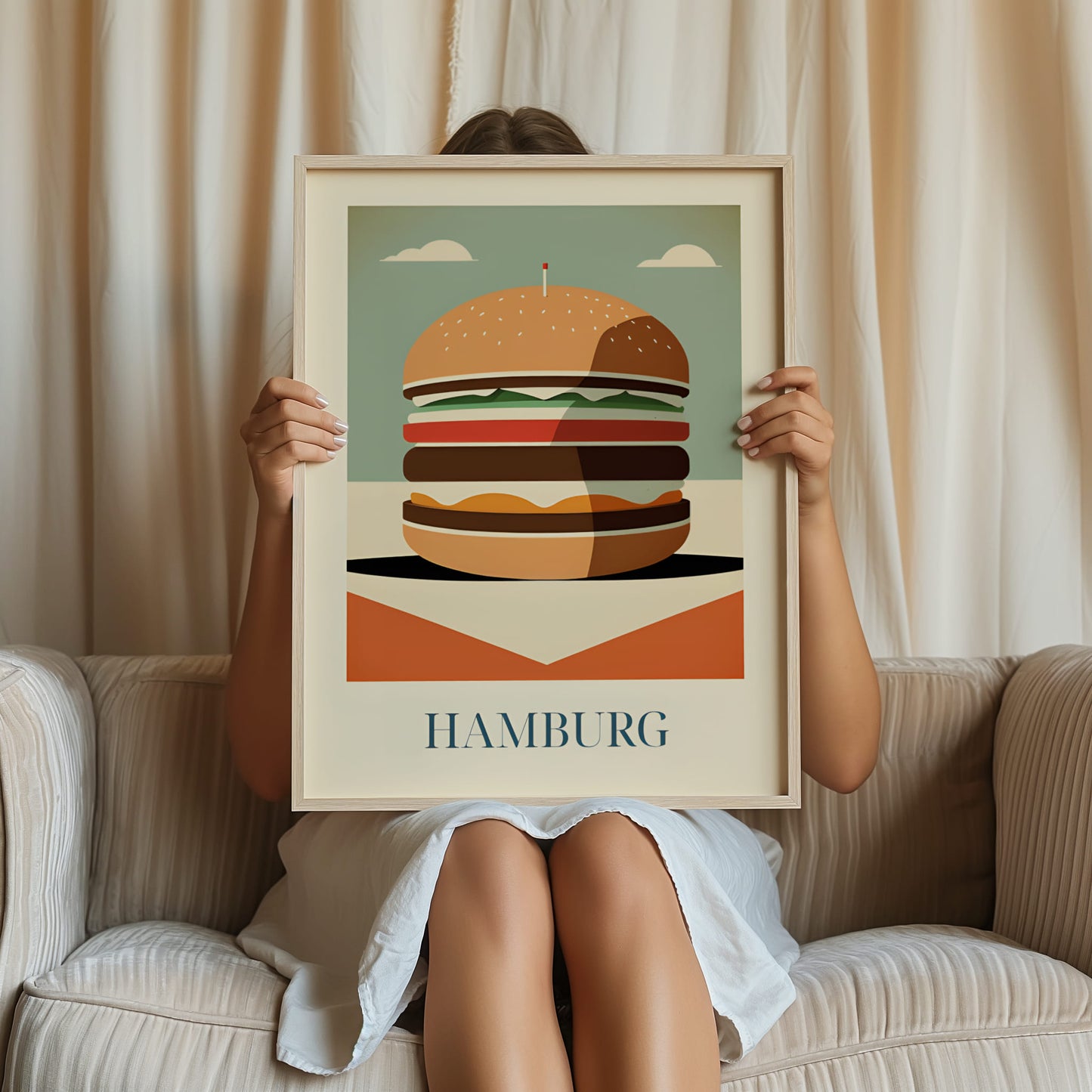 Poster - Hamburger from Hamburg, Germany