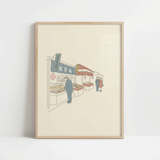 Morning at a Local Market – Print