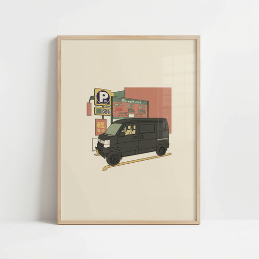 Marked Space on a Tokyo Street – Print