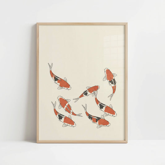 Slow Drift of Koi – Print