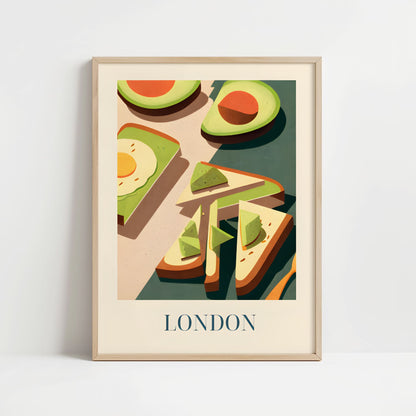 Poster - Avocado toast from London, England