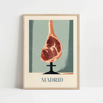 Poster - Spanish ham from Madrid, Spain