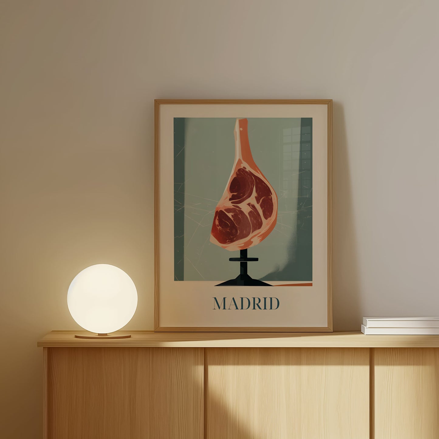 Poster - Spanish ham from Madrid, Spain