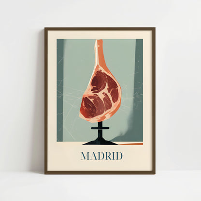 Poster - Spanish ham from Madrid, Spain