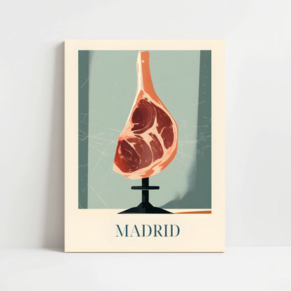 Poster - Spanish ham from Madrid, Spain