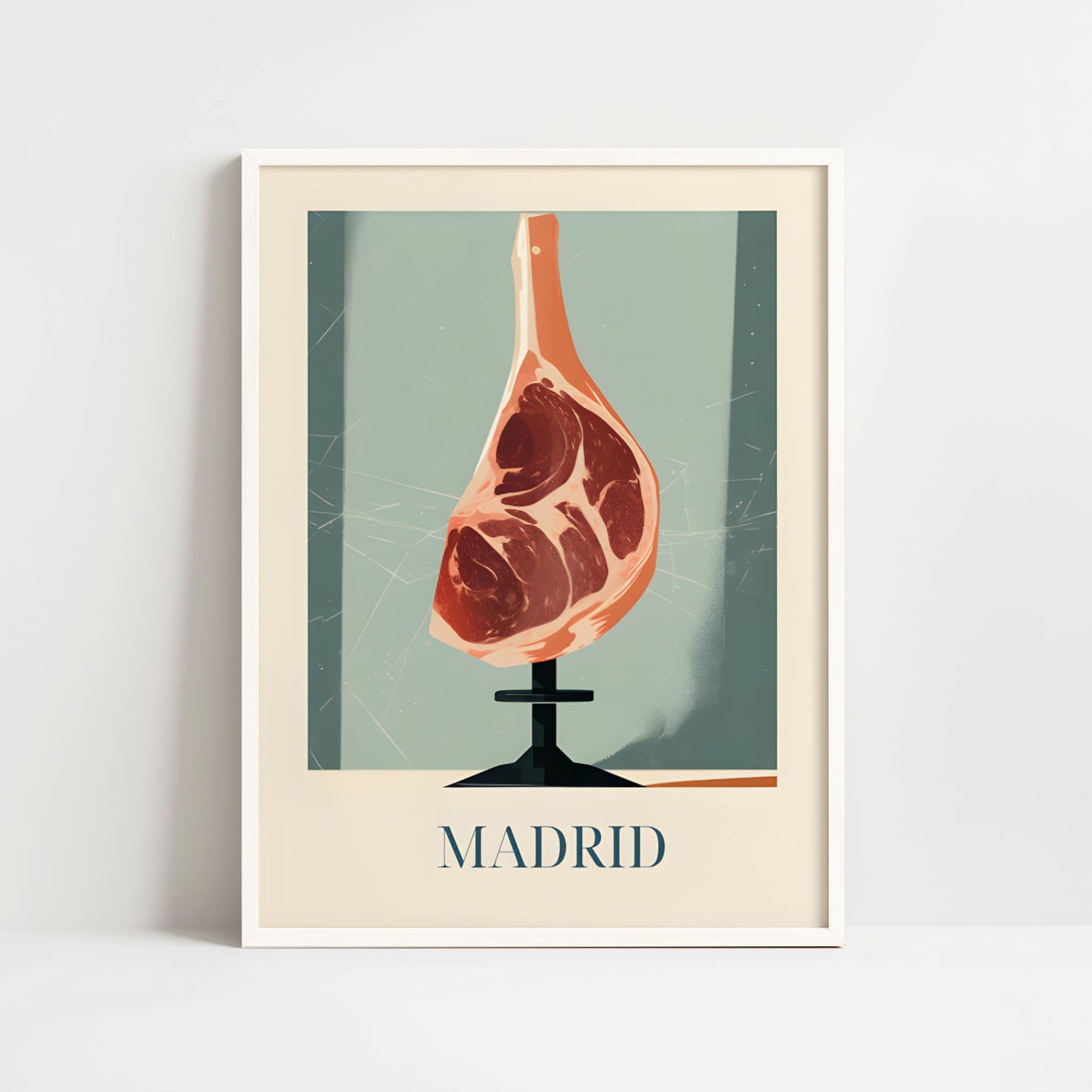 Poster - Spanish ham from Madrid, Spain