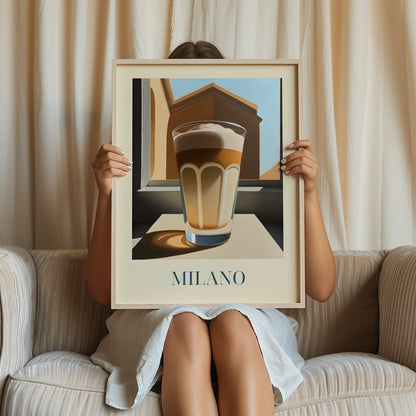 Poster - Latte macchiato from Milan, Italy