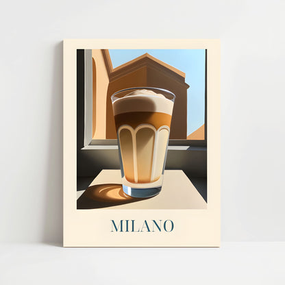 Poster - Latte macchiato from Milan, Italy