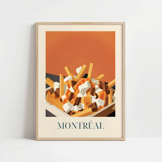 Poster - Poutine fries from Montreal, Canada