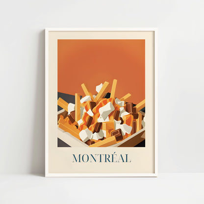 Poster - Poutine fries from Montreal, Canada