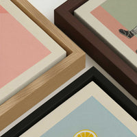  - Comparison between dark, black and oakwood frames