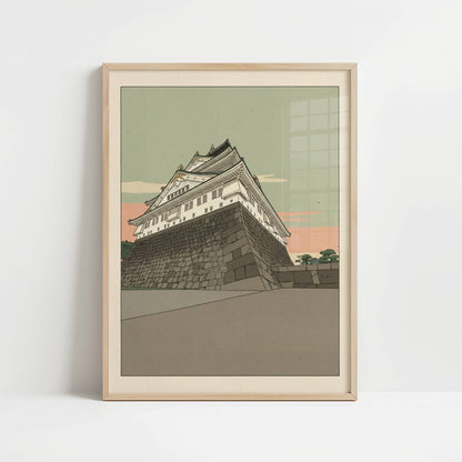 Stone Foundations of Osaka Castle – Print