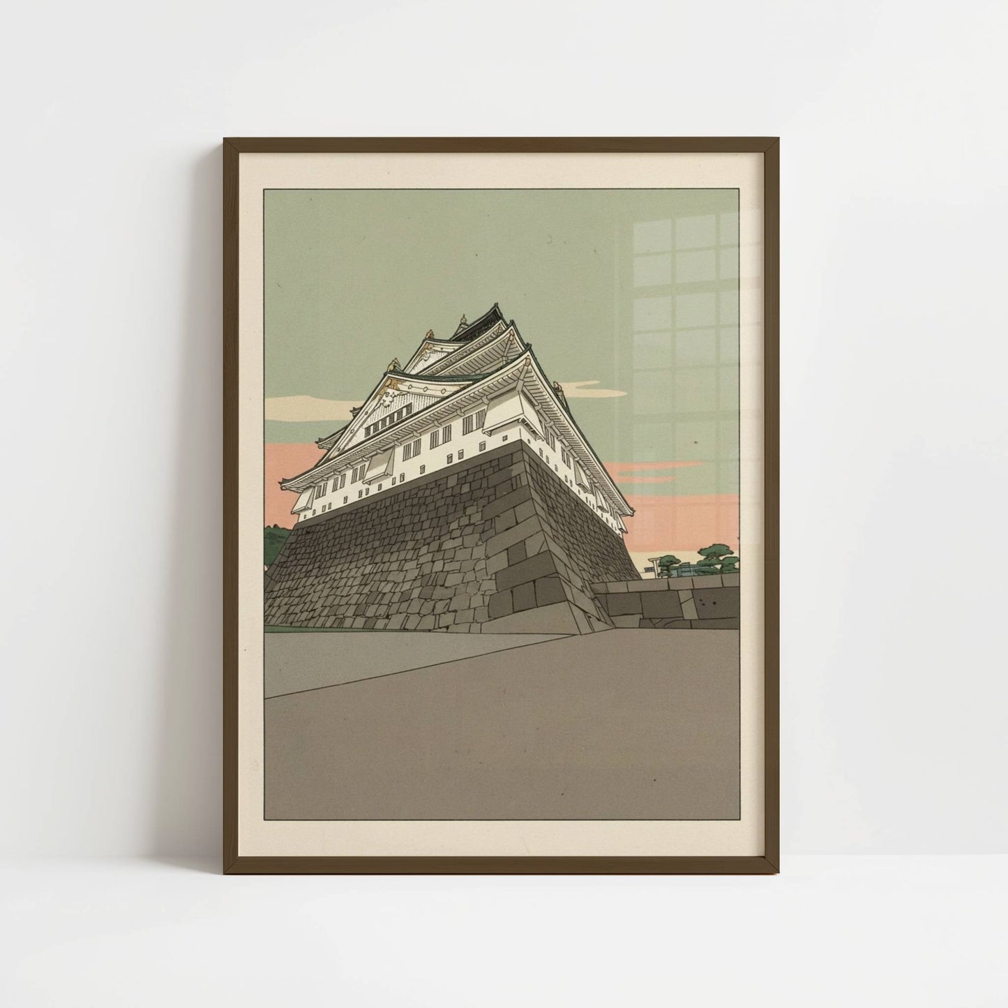 Stone Foundations of Osaka Castle – Print