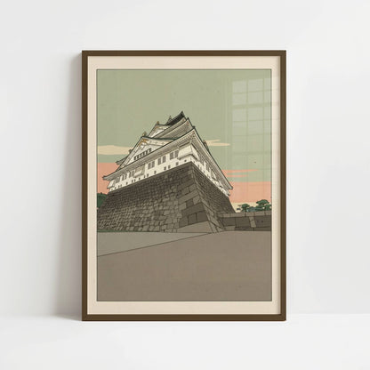 Stone Foundations of Osaka Castle – Print