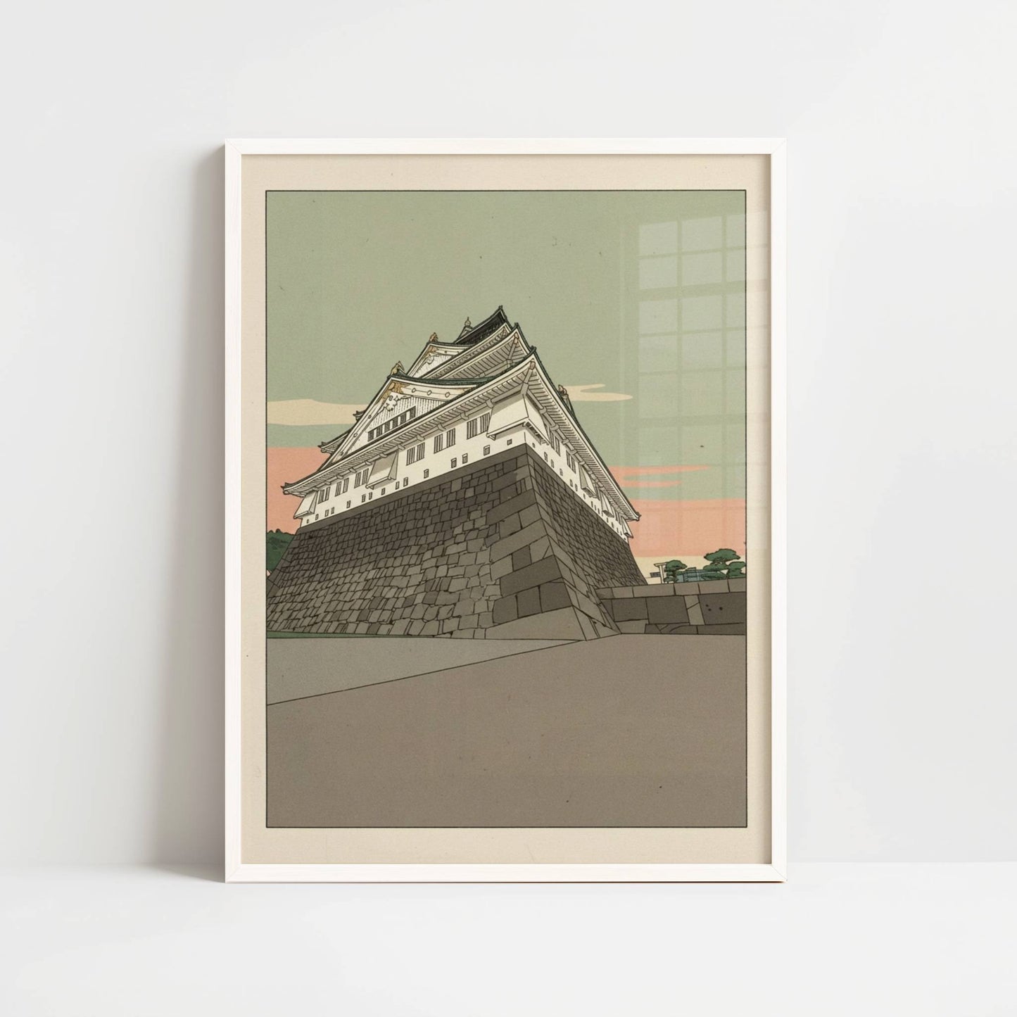 Stone Foundations of Osaka Castle – Print