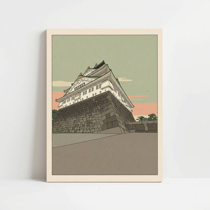 Stone Foundations of Osaka Castle – Print