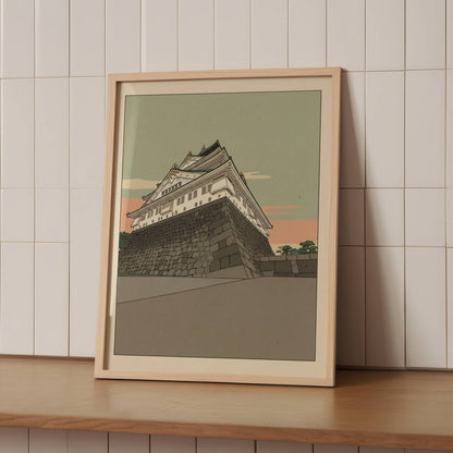 Stone Foundations of Osaka Castle – Print