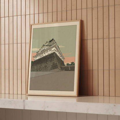 Stone Foundations of Osaka Castle – Print