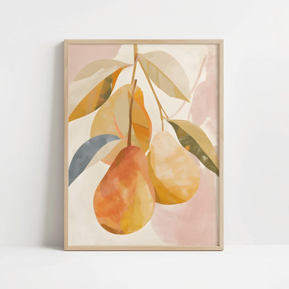 Poster - Pears in Bohemian style