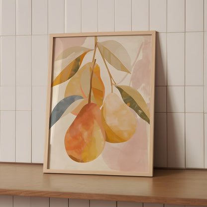 Poster - Pears in Bohemian style