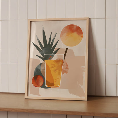 Poster - Piña Colada in Bohemian style