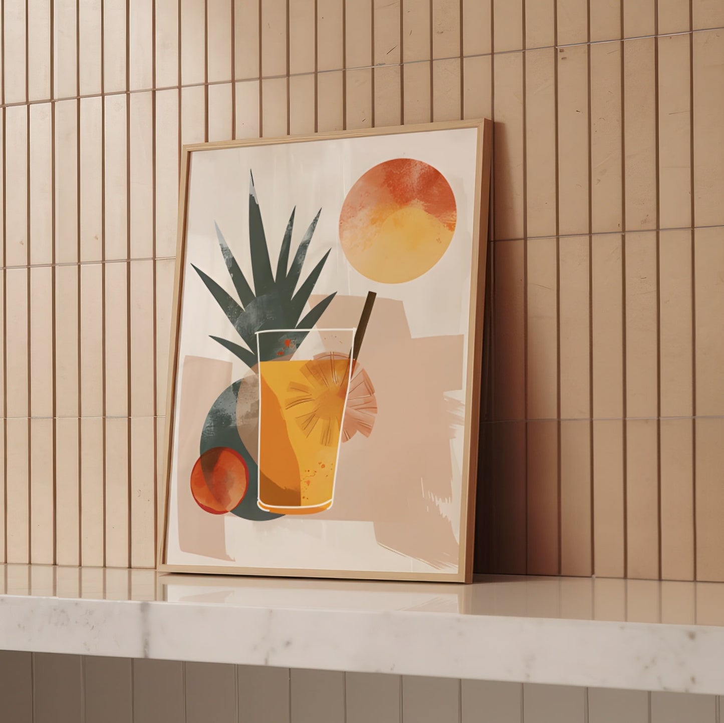 Poster - Piña Colada in Bohemian style