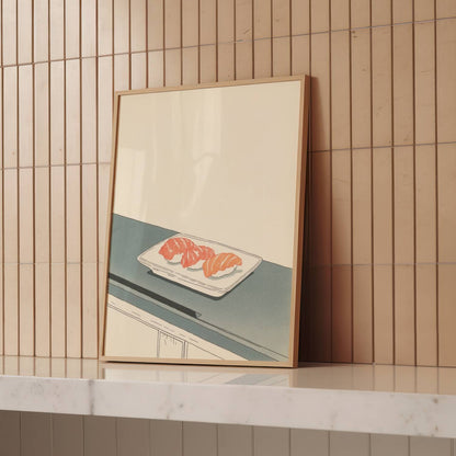 Balance on a Sushi Platter – Print