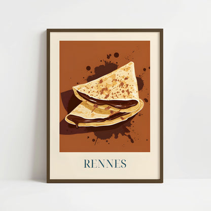 Poster - Crêpes from Rennes, France