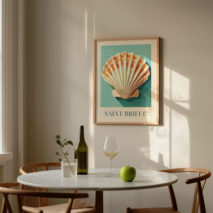 Poster - Coquilles Saint-Jacques from Saint-Brieuc, France