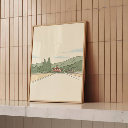 Fields Leading to Shirakawa-go – Print