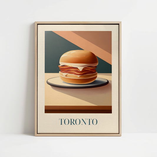 Gerahmte Leinwand - Peameal Bacon aus Toronto, Kanada